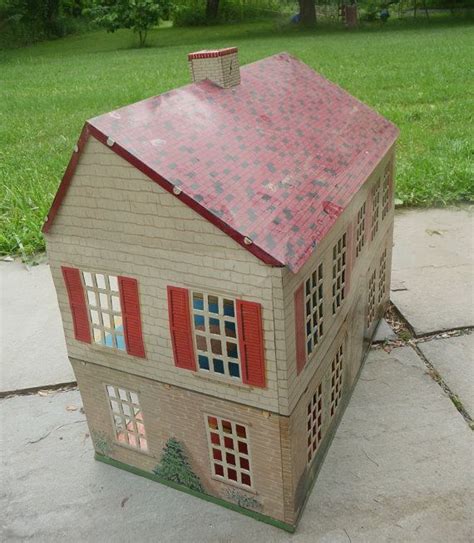 vintage tin doll house